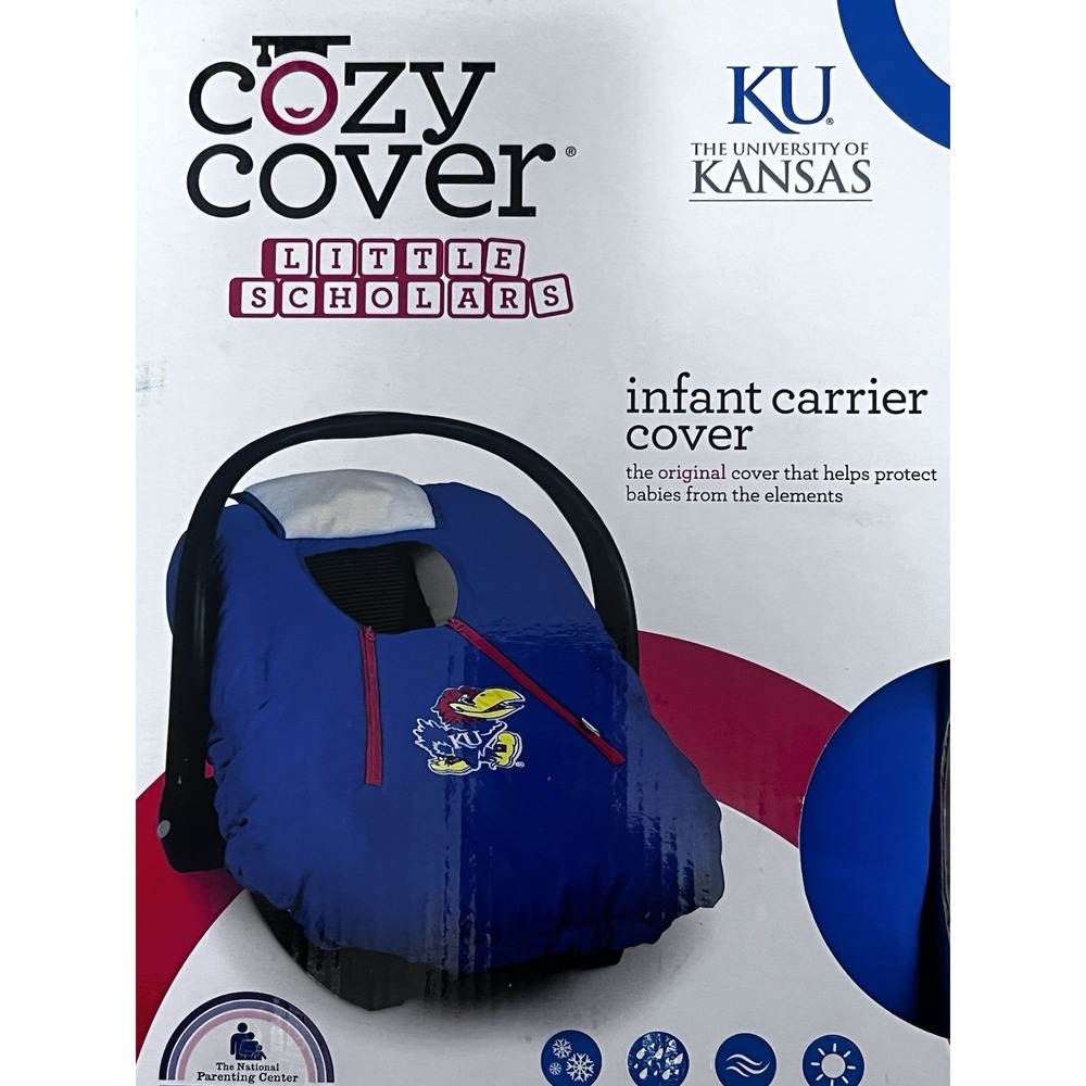 University of Kansas Jayhawks KU Cozy Cover Infant Carrier Cover